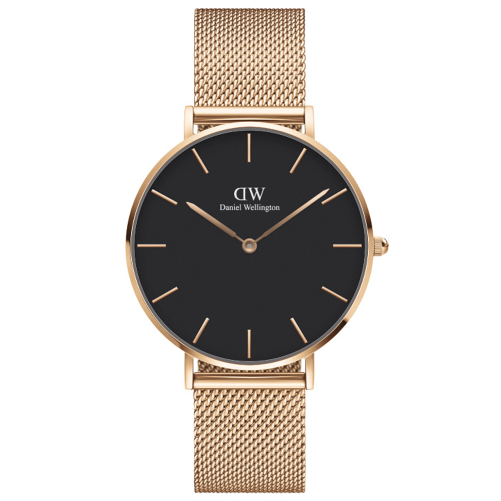 Daniel Wellington DW 手錶Petite Melrose 36mm玫瑰金米蘭金屬錶