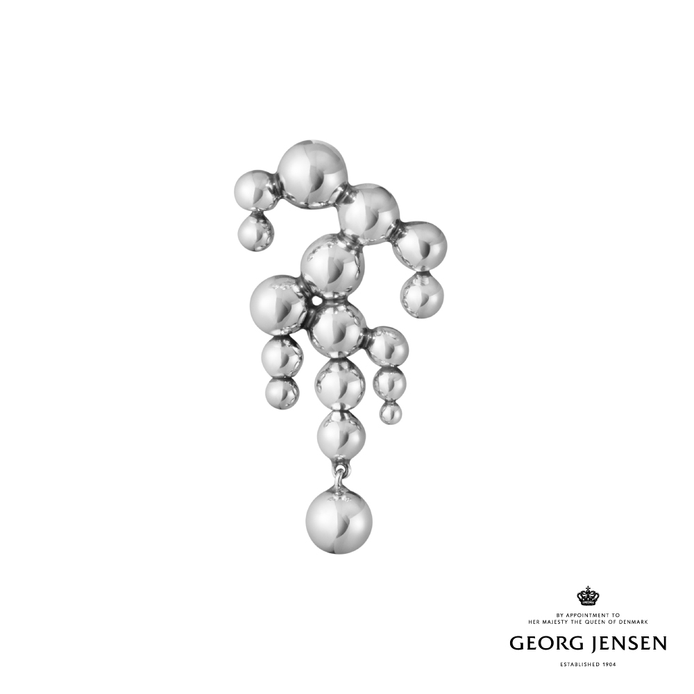 Georg Jensen 喬治傑生 MOONLIGHT GRAPES 吊燈形耳環 純銀耳環