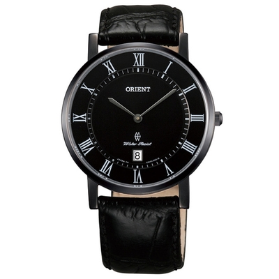 ORIENT 東方錶 現代系列 極簡藍寶石鏡面腕錶 38mm / FGW0100DB