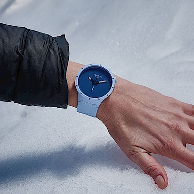Swatch BIG BOLD系列手錶 BIOCERAMIC ARCTIC 極地 (47mm)