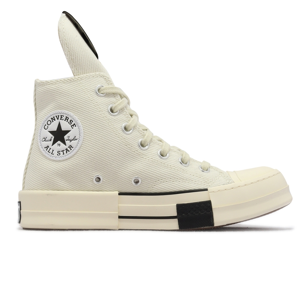 Converse 帆布鞋DRK Star HI 白黑男鞋女鞋高筒加長鞋舌Rick Owens 聯名