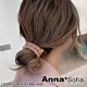 AnnaSofia 圓金墜彈性纏透晶 彈性髮束髮圈髮繩(粉晶系) product thumbnail 1