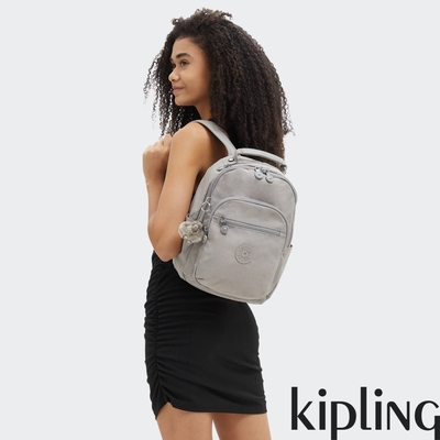 Kipling 沉穩迷霧灰機能手提後背包-SEOUL S