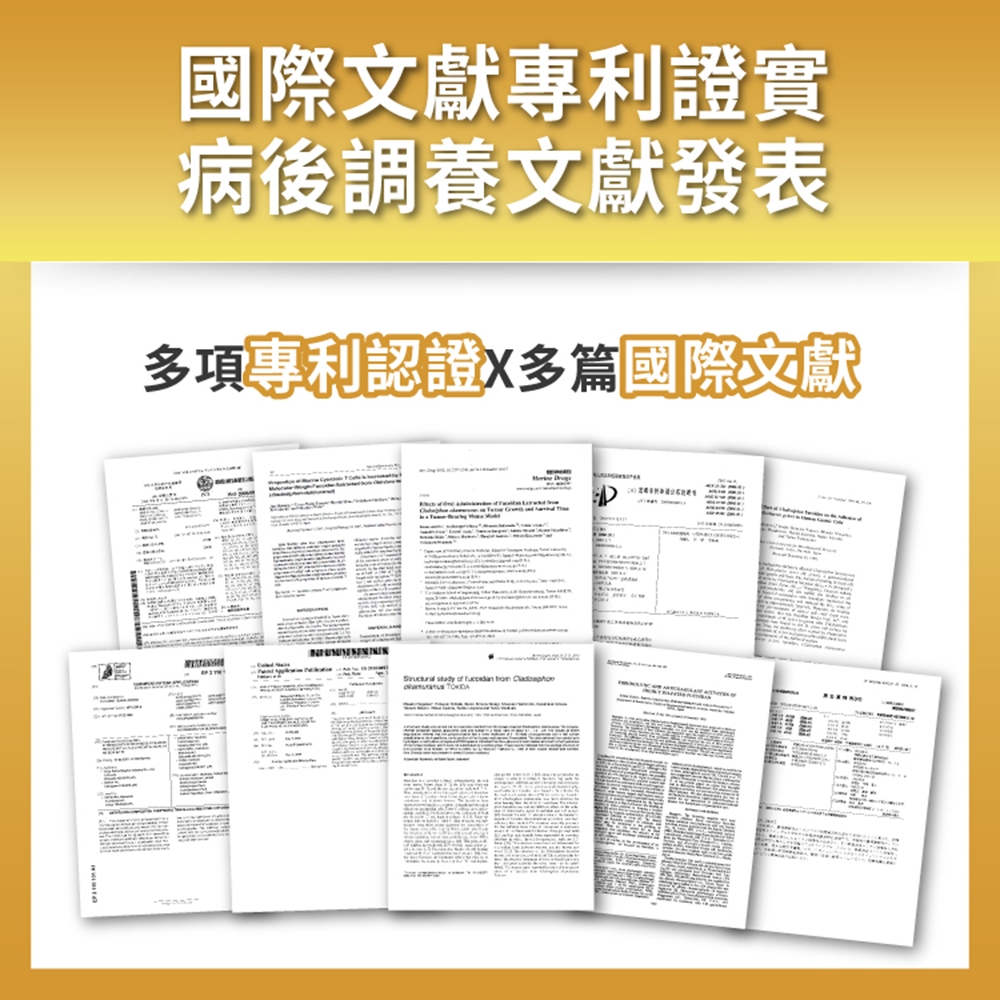 國際文獻專利證實病後調養文獻發表多項專利認證多篇國際文獻