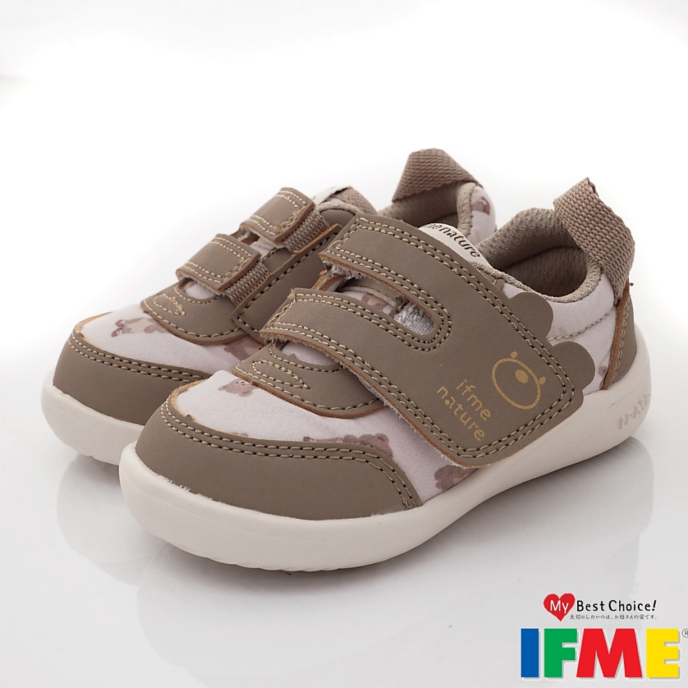 IFME健康機能鞋款 小熊輕量學步款任選-38341(寶寶段)櫻桃家 (2.383412可可)