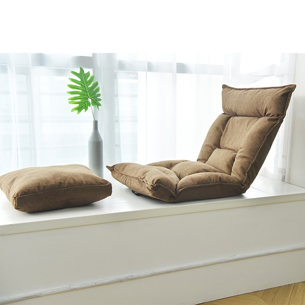 【E-Pin逸品生活】日式榻榻米折疊懶人沙發(摺疊椅/懶人椅/和室椅/送抱枕)