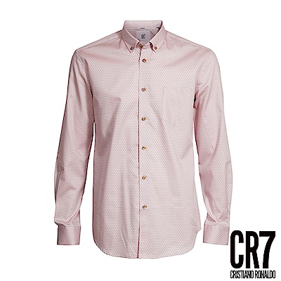 CR7-Slim Fit 粉白星星襯衫(8666-72100-74)