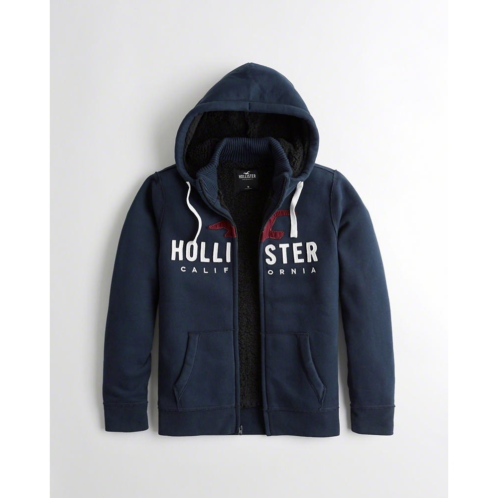 Hollister HCO 長袖 帽T 藍色 1142