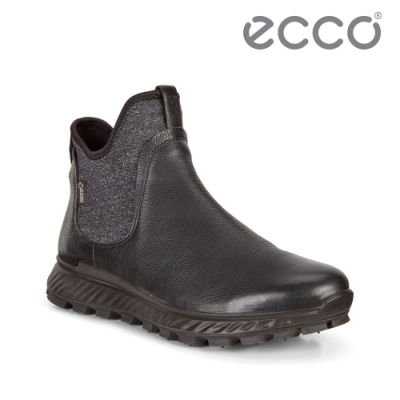ECCO EXOSTRIKE 突破極限高筒套入運動戶外靴 女-黑