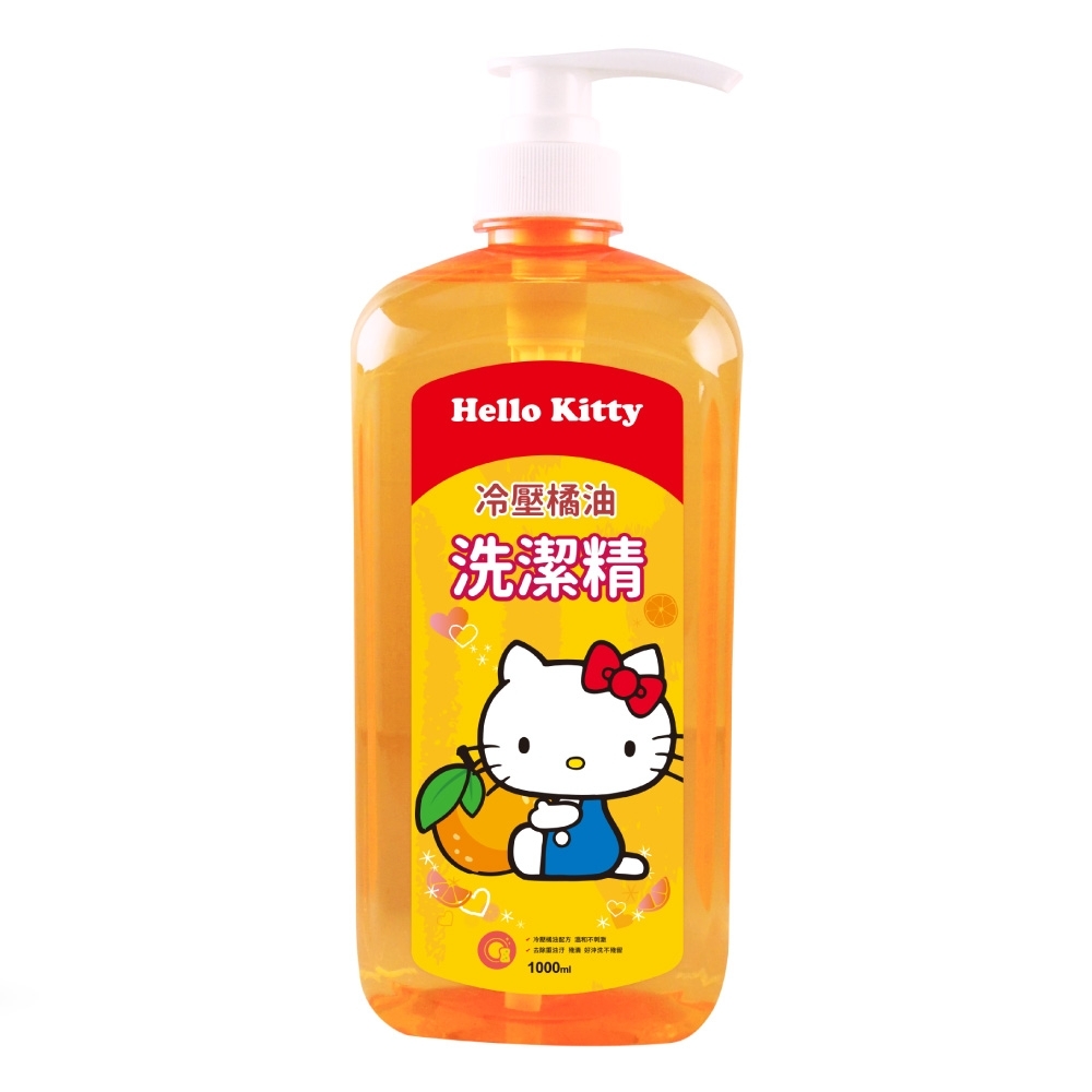 HELLO KITTY 橘油濃縮洗潔精1000ml