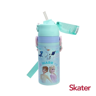 Skater 不鏽鋼保溫吸管水壺(400ml) 冰雪FROZEN2