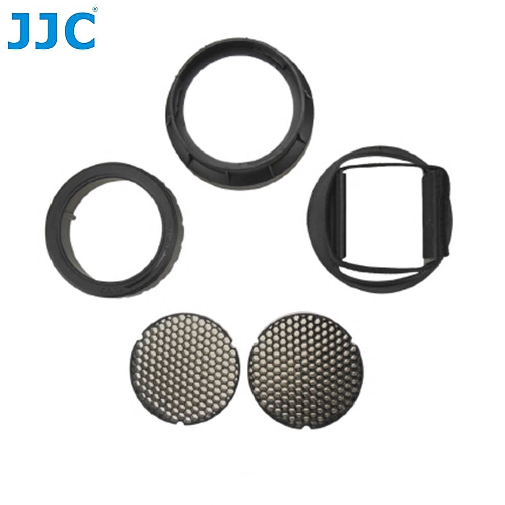 JJC通用型機頂閃燈蜂巢罩SG-L(適用燈頭寬≦49mm ,長 ≦76mm;3種聚光效果16° 25° 45°)Stacking Honeycomb Grid Light Modifier Cap
