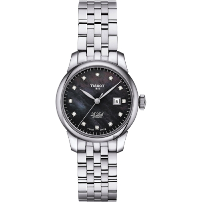 TISSOT 天梭 官方授權 Le Locle 力洛克 典雅械真鑽女錶 母親節禮物 T0062071112600