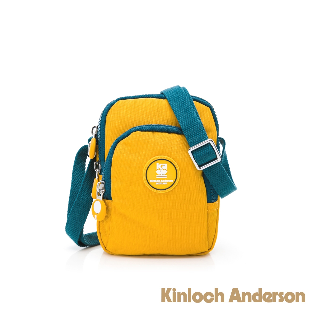 【Kinloch Anderson】迷霧森林 多功能夾層小款側背包 黃色