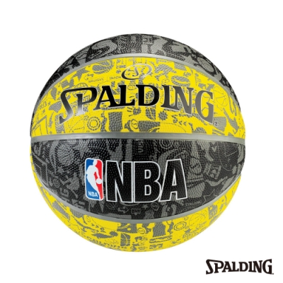 SPALDING NBA塗鴉系列 - 黃/黑 #7