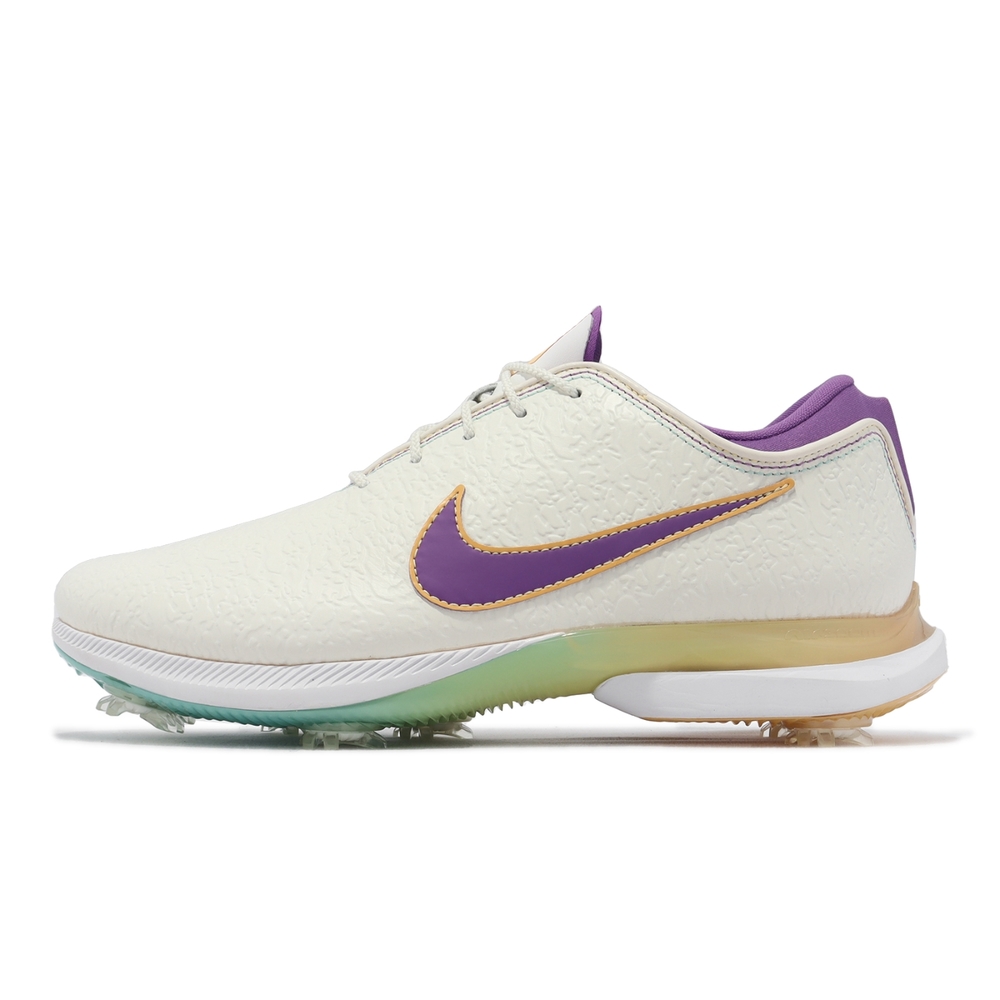 Nike 高爾夫球鞋Air Zoom Victory TR 2 NRG U21 男鞋白紫鞋釘高球