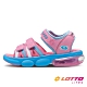 【LOTTO 義大利】童鞋 織帶氣墊涼鞋(粉-LT1AKS3203) product thumbnail 1