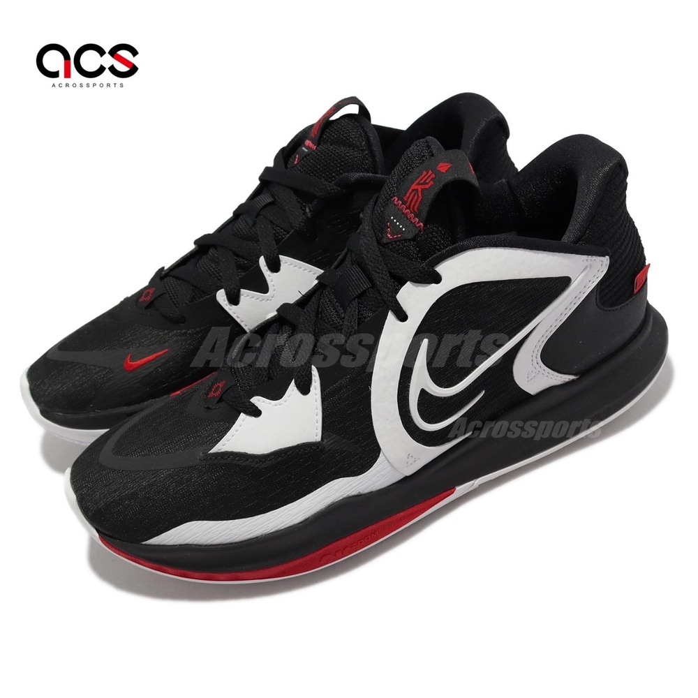 Nike 籃球鞋 Kyrie Low 5 EP 男鞋 KI 黑 白 紅 Bred 輕量 氣墊 低筒 DJ6014-001