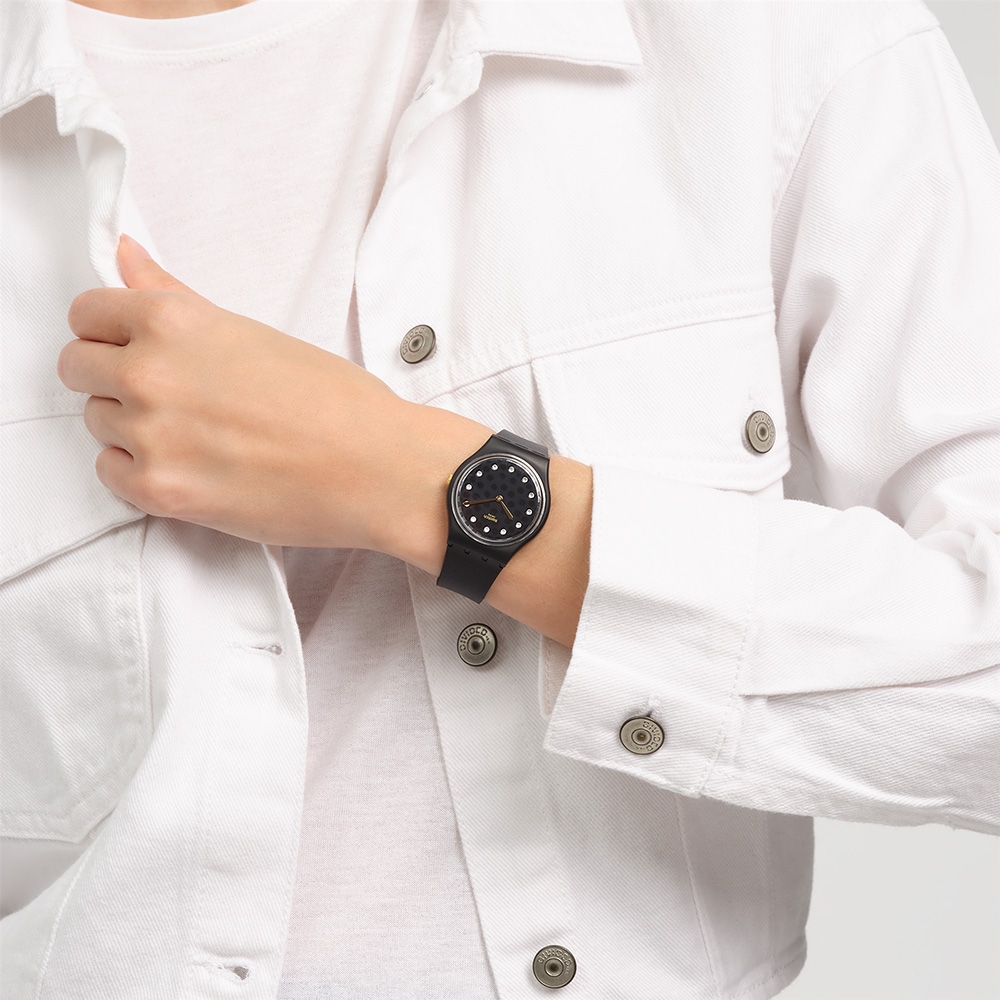 Swatch Gent 原創系列手錶 SPARKLE NIGHT 深夜派對 (34mm) 男錶 女錶