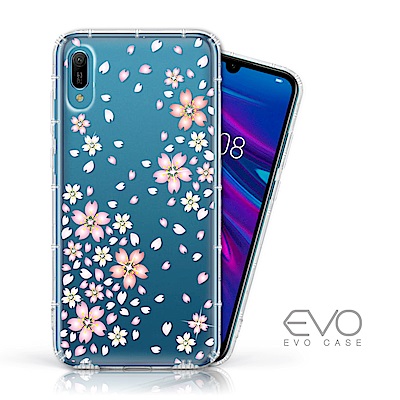 EVO CASE HUAWEI Y6 Pro 2019 奧地利水鑽殼 - 櫻花
