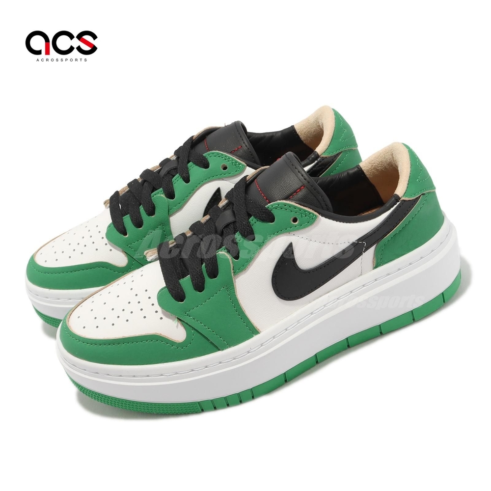 Nike Wmns Air Jordan 1 Elevate Low SE 女鞋 幸運綠 黑 厚底 喬丹 DQ8394-301