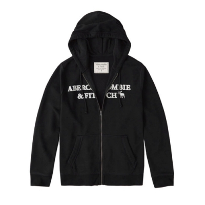 AF a&f Abercrombie & Fitch 帽T外套 黑色 1361