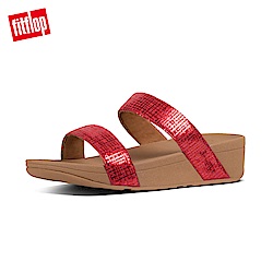 FitFlop CHAIN PRINT雙帶涼鞋紅色