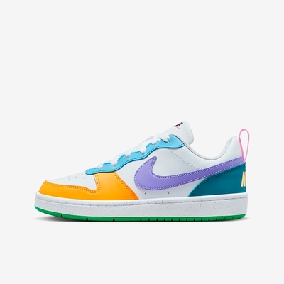 NIKE COURT BOROUGH LOW RC BG 男女大童休閒鞋-白彩-FQ8373902