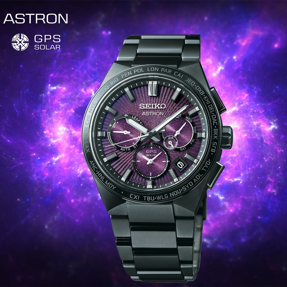 SEIKO 精工Astron GPS衛星定位雙時區鈦金屬手錶(SSH123J1/5X53-0BW0P