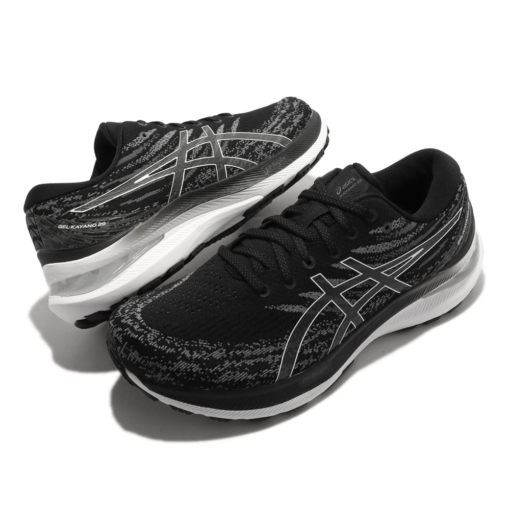 Asics 慢跑鞋GEL-Kayano 29 2E Wide 男鞋寬楦黑白支撐型路跑運動鞋