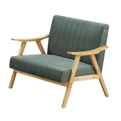文創集 迪爾科技布實木單人座沙發椅(二色可選)-73x73x87cm免組
