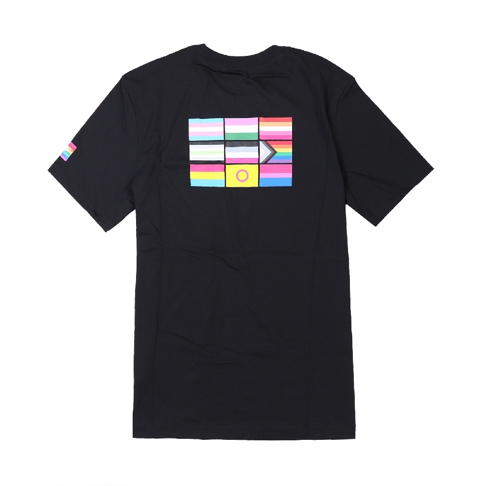 Nike T恤NSW BeTrue T-Shirt 男款運動休閒彩虹圓領棉質穿搭黑彩DJ0929