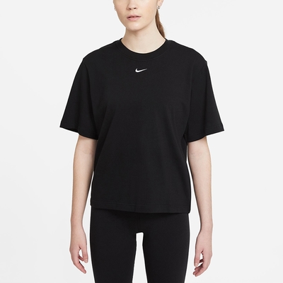 NIKE 上衣 女款 短袖上衣 運動 AS W NSW ESSNTL SS TEE BOXY 黑 DD1238-010