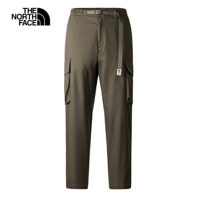 【The North Face 官方旗艦】北面男款綠色吸濕排汗防曬大口袋休閒褲｜81SL21L