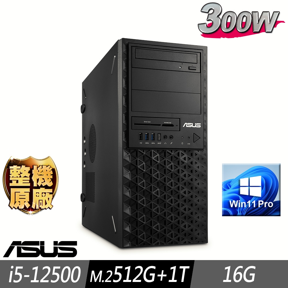 ASUS 華碩 12代繪圖先鋒工作站 i5-12500/16G/M.2-512GB+1TB/W11P