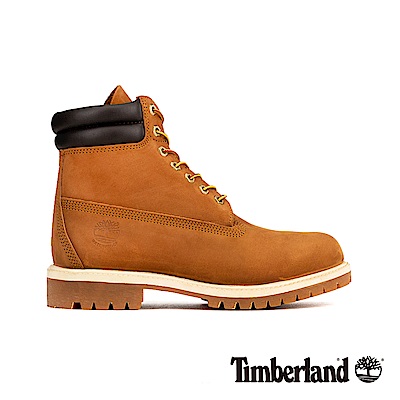 Timberland 男款麥褐色磨砂革經典雙領6吋靴|73542