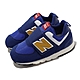 New Balance 童鞋 574 寬楦 小童 學步鞋 藍 黃 魔鬼氈 麂皮 NB 親子鞋 NW574HBG-W product thumbnail 1