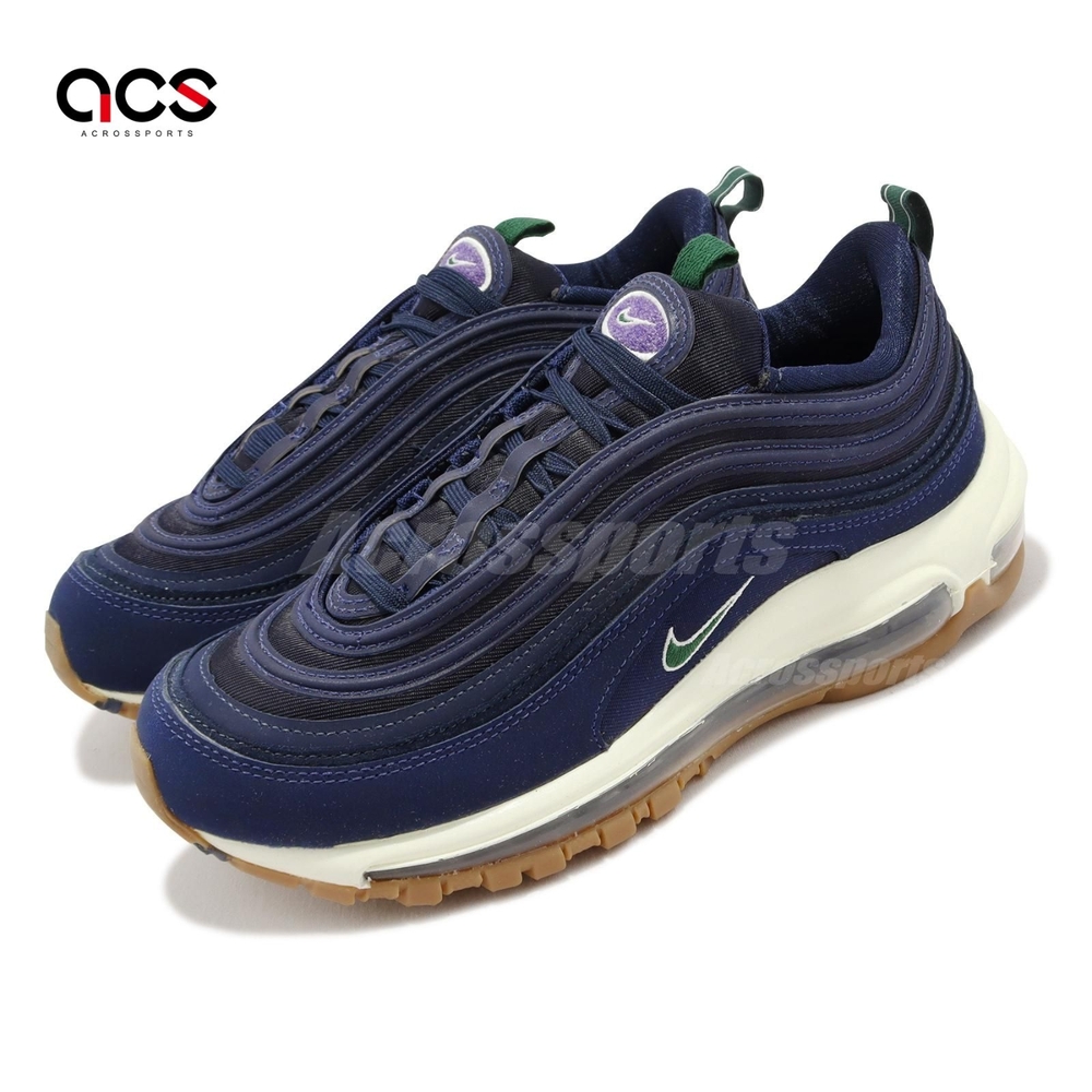 Nike 休閒鞋 Wmns Air Max 97 QS 女鞋 海軍藍 峽谷綠 子彈 氣墊 復古 DR9774-400