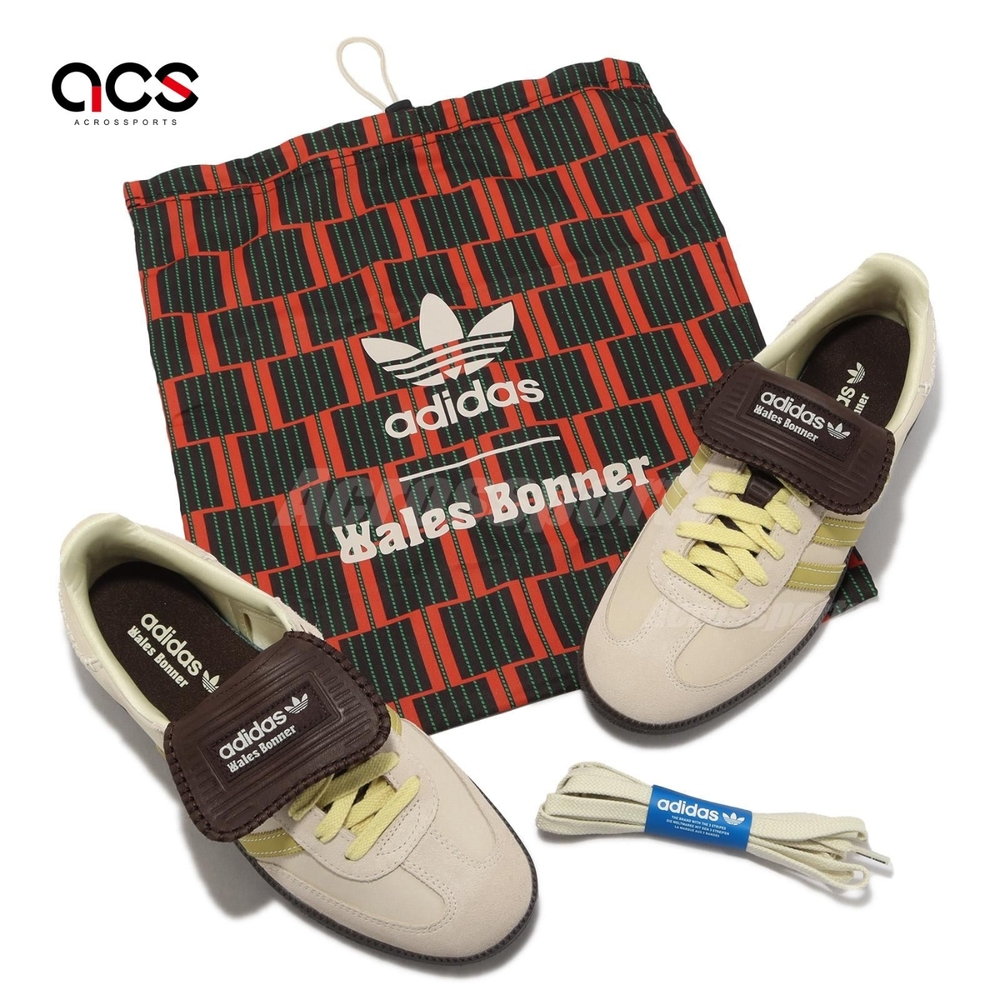 adidas 休閒鞋WB Samba Nubuck 男女鞋米黃Wales Bonner 聯名款愛迪達