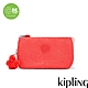 Kipling (網路獨家款) 活力珊瑚橘三夾層配件包-CREATIVITY L product thumbnail 1