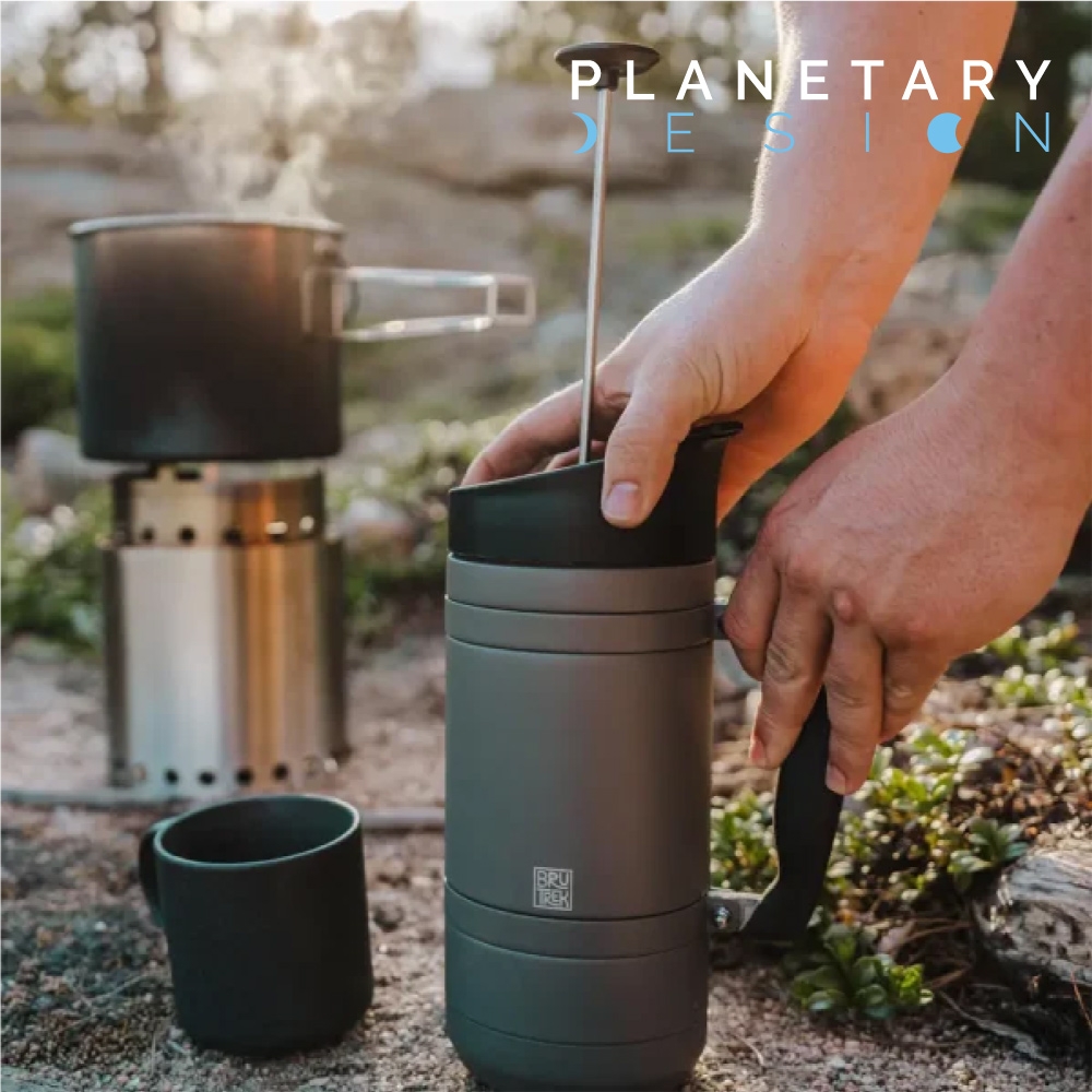 Planetary Design 真空保溫濾壓隨身瓶 Basecamp French Press SFP2248【Storm Grey風暴灰/48oz】