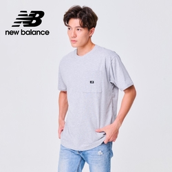 [New Balance]圓領親膚口袋短袖上衣_MT31542AG_男性_