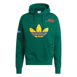 Adidas C Badge Hoody 男 綠色 休閒 三葉草 連帽 帽T 上衣 長袖 IL2354