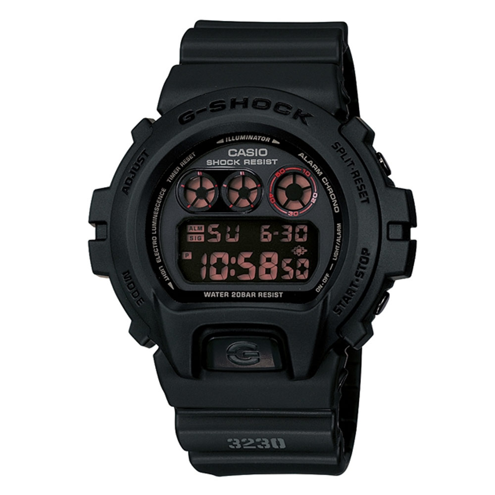 G-SHOCK 赤血方剛之傳說運動數位錶(DW-6900MS-1)-圓款| G-SHOCK