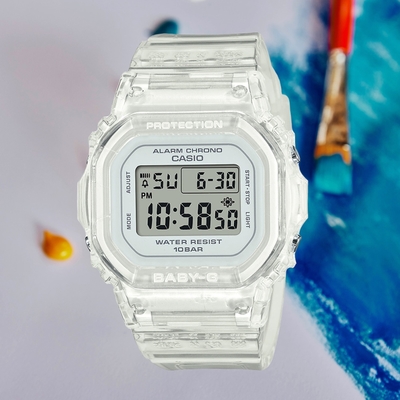 CASIO 卡西歐 BABY-G 經典方形電子腕錶 禮物推薦 畢業禮物 42.1*37.9mm / BGD-565S-7