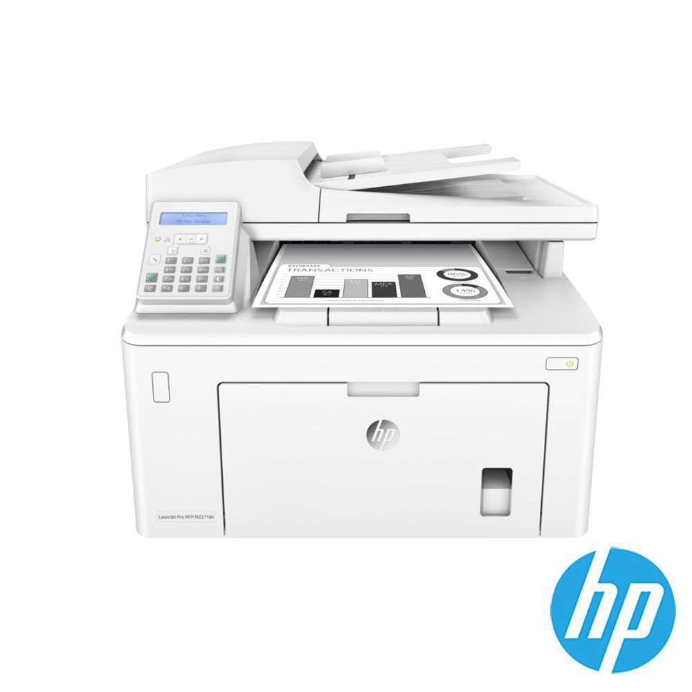 HP LaserJet Pro M227fdn 黑白雙面傳真四合一雷射印表機