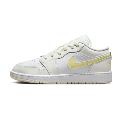 Nike Air Jordan 1 Low 大童 白黃 低筒 AJ1 運動 喬丹 休閒 休閒鞋 FV8486-181