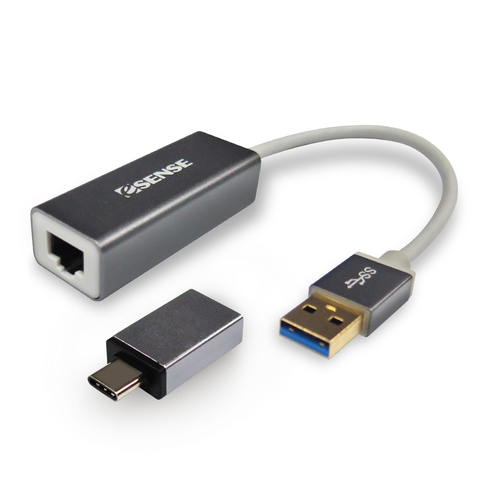 Esense USB3.0轉RJ45 1000M轉接器(A+C)