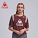 le coq sportif 法國公雞牌印花織帶蝙蝠短袖T恤 女-暗紅 product thumbnail 2