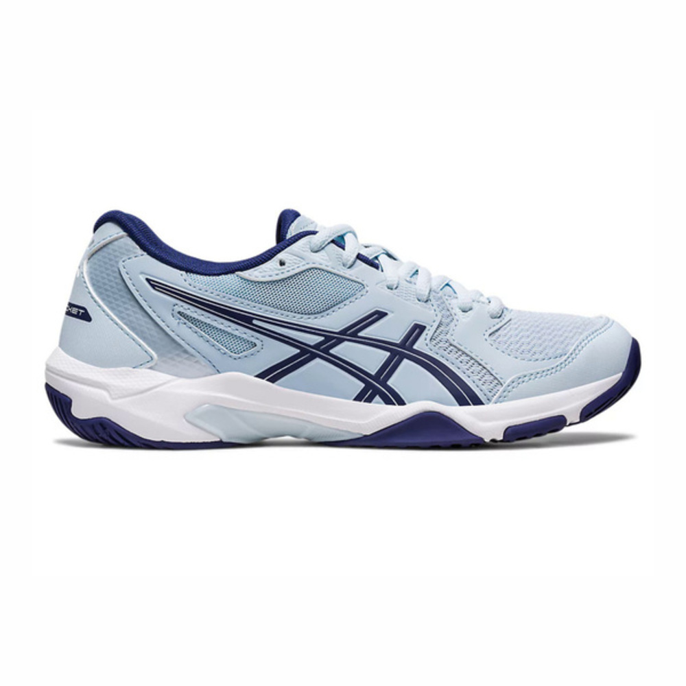 Asics GEL-Rocket 10 [1072A056-406] 女 排球鞋 羽球 運動 訓練 室內 穩定 淺藍